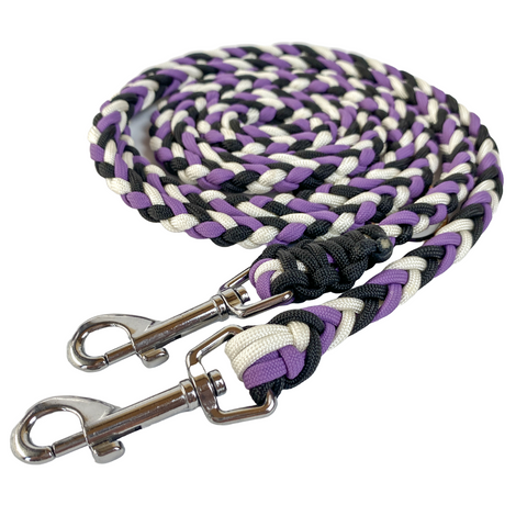 'Dark Purple' Geflochtene Leine