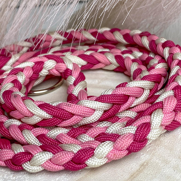 'Pink Girly' Geflochtene Leine