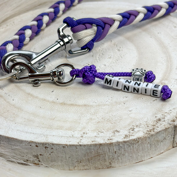 'Purple Passion' Geflochtene Leine