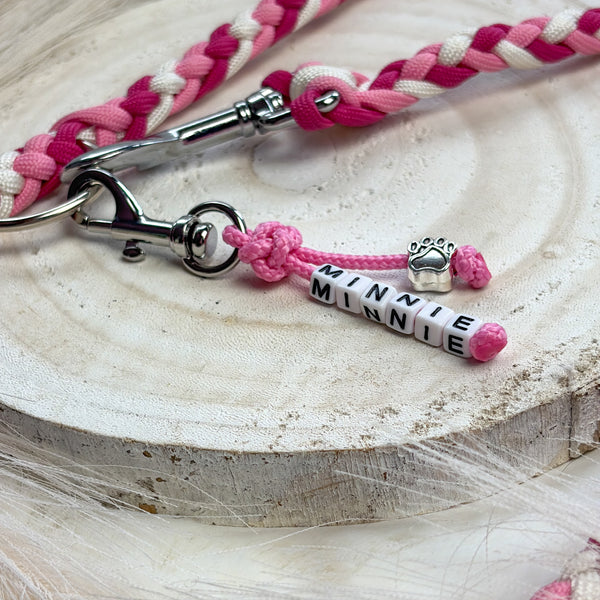 'Pink Girly' Geflochtene Leine